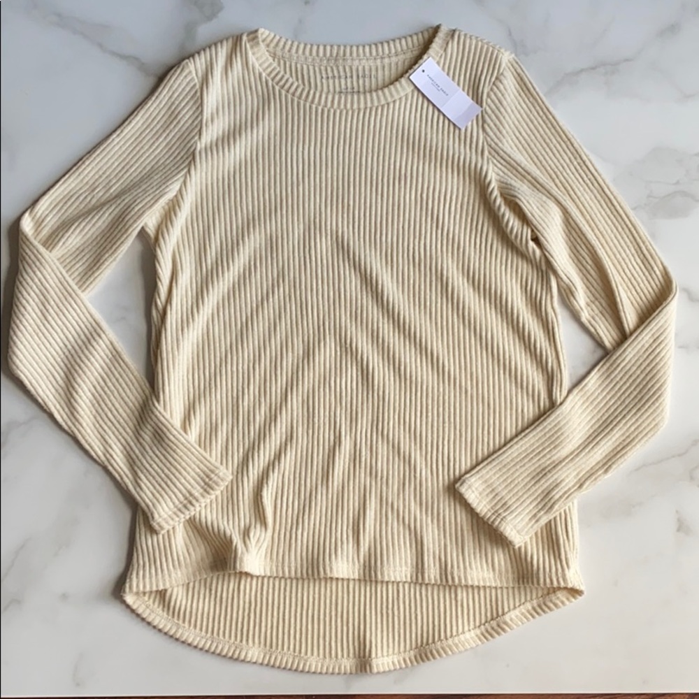 NWT cream long sleeve